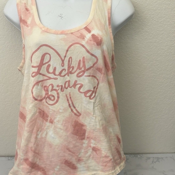 Lucky Brand Pink Tie-Dye Tank Top - Picture 6 of 6